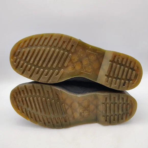 Dr. Martens Original Hayley Grey Suede Buckle Zip Up Ankle Boots Womens Size 10L - Picture 6 of 8